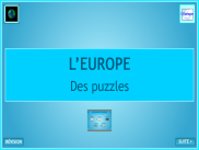Géographie : Puzzles de cartes d'Europe
