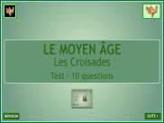 Le Moyen Âge : les croisades - Questionnaire