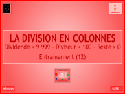 La division en colonnes - Entrainement (12)
