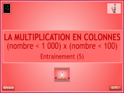 Calcul : La multiplication en colonnes (8)
