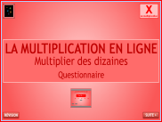 Calcul : La multiplication en ligne (Questionnaire 2)