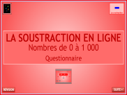 Calculer : La soustraction en ligne - Questionnaire