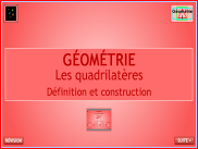 Géométrie : Les quadrilatères (Théorie)