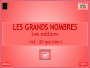 Questionnaire : Les millions