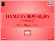 Suites numériques - Questionnaire