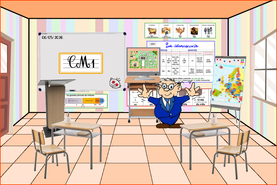 Salle de classe du Soutien Scolaire pour le CM1
