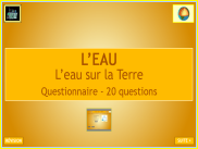 Sciences - L'eau : Questionnaire