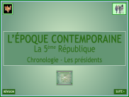 L'Époque contemporaine : la 5ème République