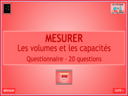 Mesurer les volumes - Questionnaire
