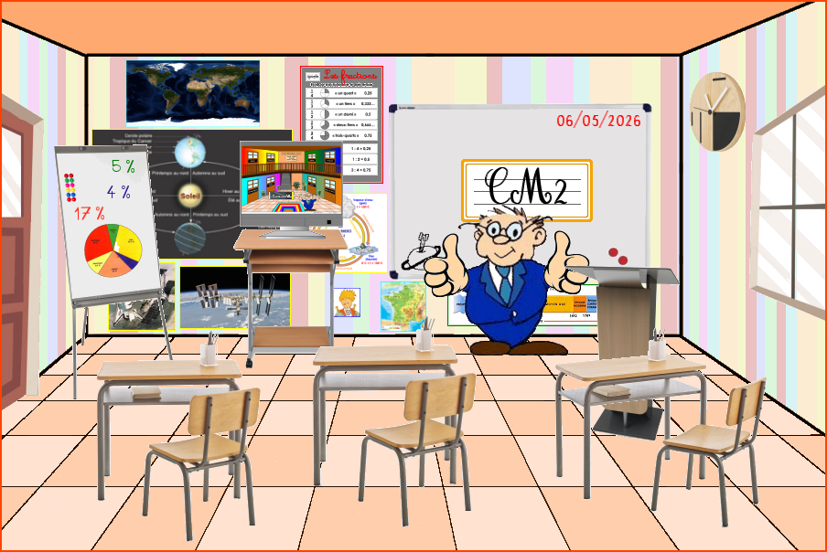 Salle de classe du Soutien Scolaire pour le CM2