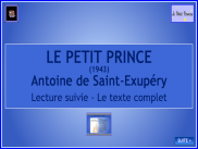 Lecture suivie : Le Petit Prince (Texte)