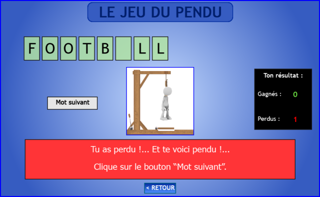 Le jeu du pendu (2)