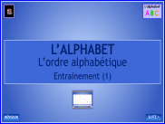 L'alphabet : l'ordre alphabétique (1)