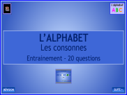 L'alphabet : les consonnes au clavier