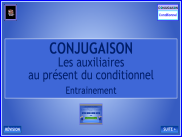 Conjugaison - Les auxiliaires au présent du conditionnel - Entrainement