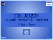 Conjugaison - Le verbe donner à l'impératif