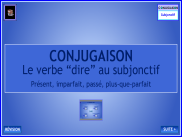 Conjugaison - Le verbe dire au subjonctif