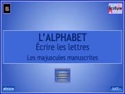 Écrire les lettres de l'alphabet - Majuscules manuscrites