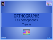 Orthographe - Les homophones - Théorie (1)