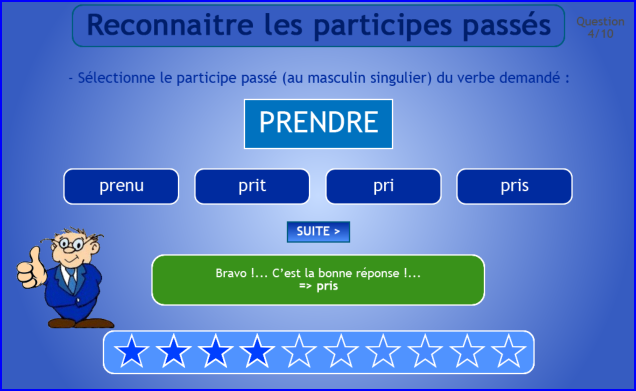 Reconnaitre les participes passés