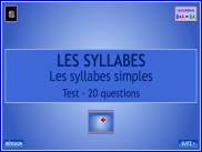 Les syllabes : Test (1)