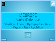 Carte d'identité de l'Europe