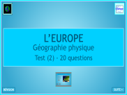 Questionnaire : géographie physique de l'Europe