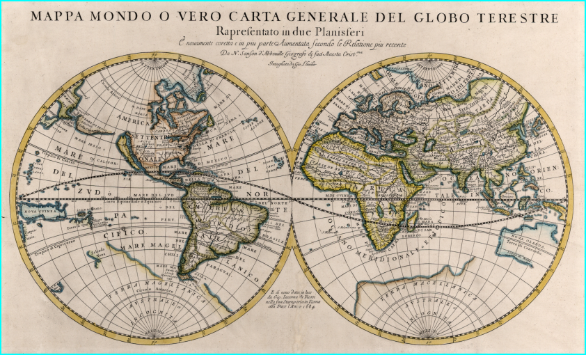 Planisphère historique 1684