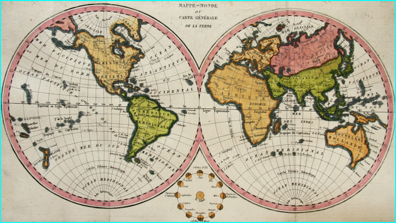 Planisphère historique 1823