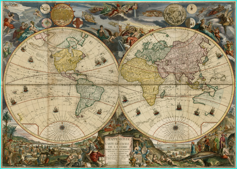 Planisphère historique 1766