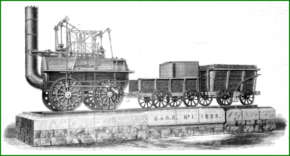 Les inventions de l'Époque Contemporaine : L'une des premières locomotives