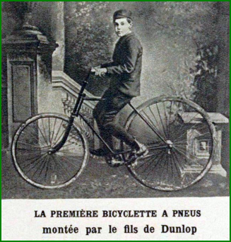 L'évolution de la bicyclette : La bicyclette à pneus