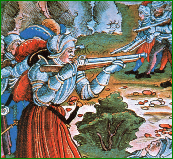 Une arquebuse au Moyen Âge