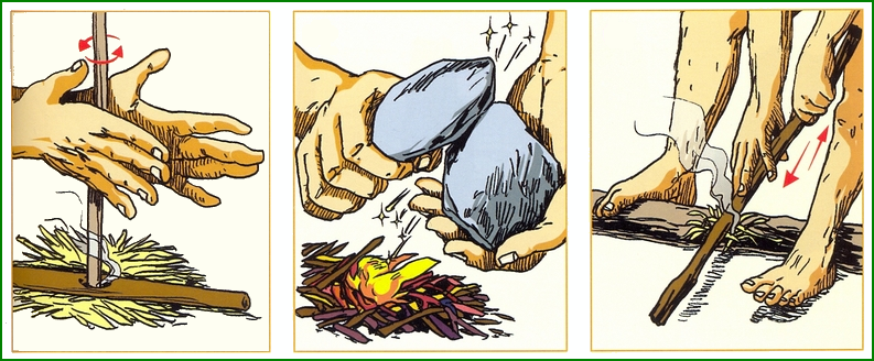 la production du feu au cours de la Préhistoire