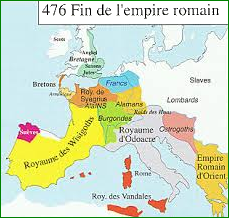 Le partage de l'Empire romain d'Occident