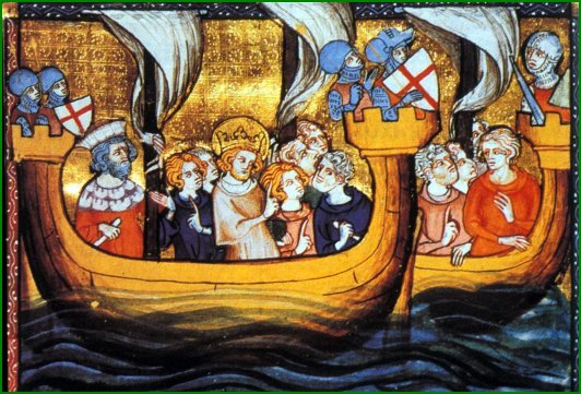 Louis IX en route vers l'Égypte