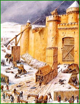 L'attaque d'un château fort
