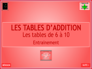 Les tables d'addition de 6 à 10 (1)