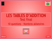 Tables d'addition : Test