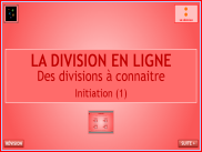 Calcul : La division en ligne - Initiation (1)