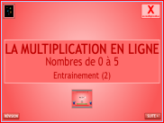 Calcul : La multiplication en ligne (2)