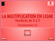 Calcul : La multiplication en ligne (3)