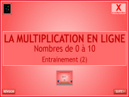 Calcul : La multiplication en ligne (5)