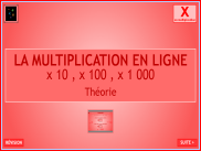 La multiplication en ligne - Théorie (1)