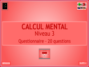 Calcul mental - Niveau 3 - Questionnaire (1)