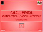 Calcul mental - Niveau 4 - Entrainement (3)