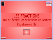 Les fractions - Entrainement (5)