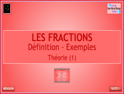 Les fractions - Théorie