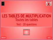 Les tables de multiplication - Toutes les tables (2)