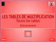 Les tables de multiplication - Toutes les tables (1)